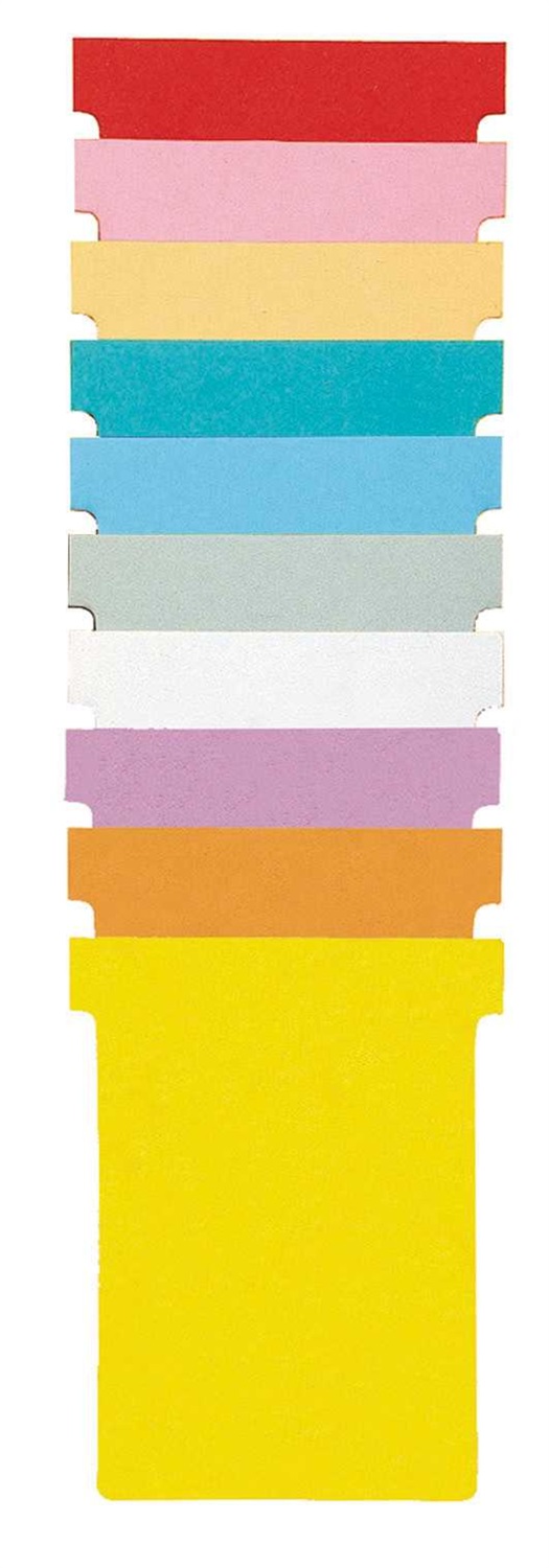 NOBO Schede a T Giallo 4 - 100pz in Cartoncino da 170 gsm