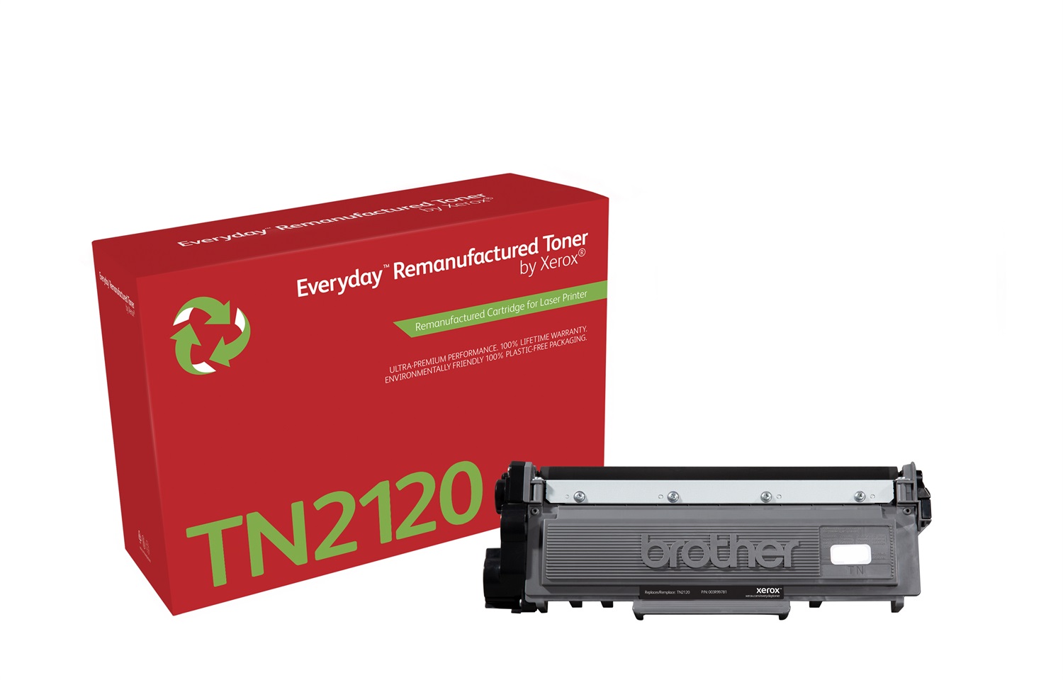 Xerox Toner Rigenerato TN-2120 Compatibile con Brother - High Capacity, Nero