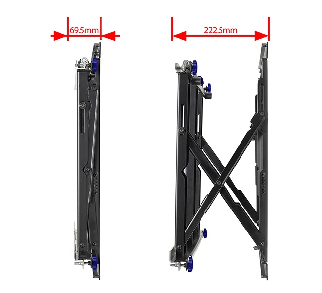 B-Tech Ultra-Slim Video Wall Mount BT8312/B V2 - Supporto per Videowall 177,8 cm (70