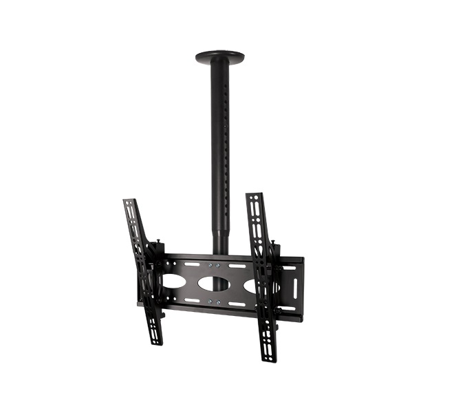 B-Tech BT8426/B Supporto a Soffitto Inclinabile per TV 32-50 Pollici, Capacità di Carico 40 kg, Compatibile con Standard VESA