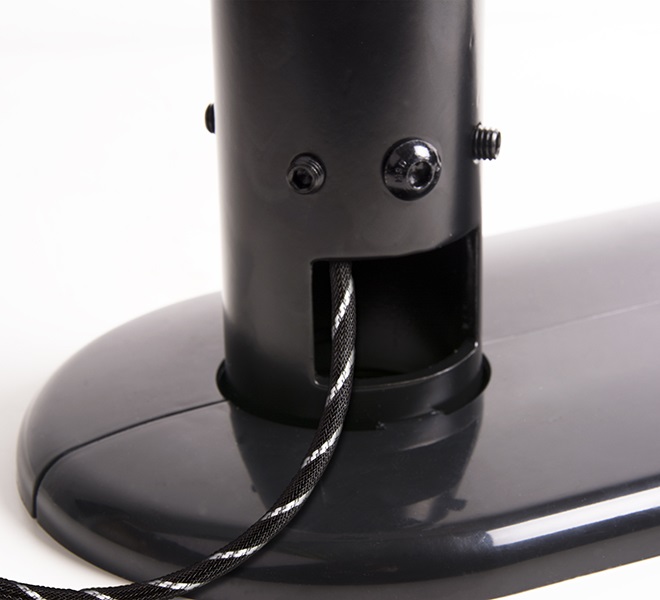 B-Tech BT7807/B - Supporto Heavy Duty per Schermo, Montaggio a Pavimento/Soffitto, Capacità 200 kg, Nero