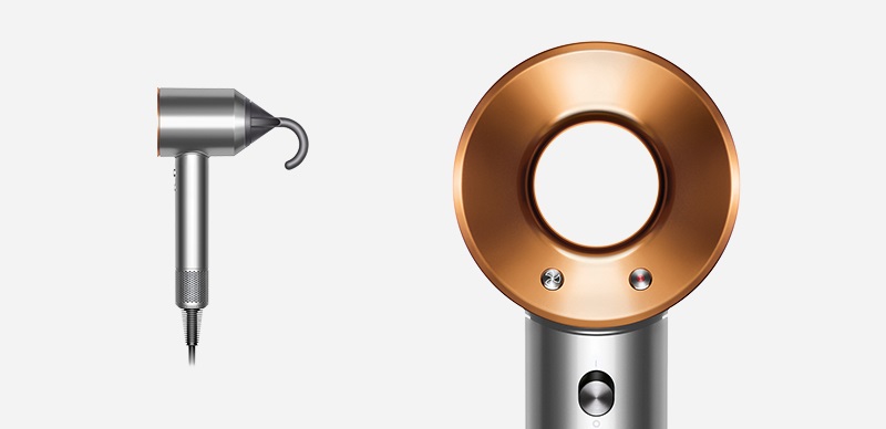 Dyson Asciugacapelli Supersonic HD07 - 1600W, Rame/Nichel, 110000 Giri/min, 4 Temperature, 3 Velocità, Diffusore e Concentratore Inclusi