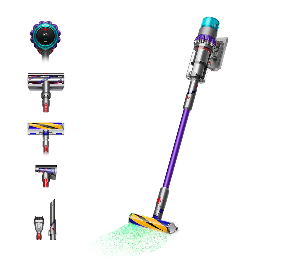 Dyson Gen5 Detect Aspirapolvere a bastone 2 in 1 Senza filo Viola/Nichel con Filtro HEPA e Potenza di Aspirazione 280 AW