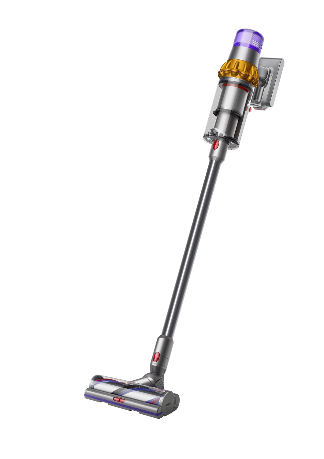 Dyson V15 Detect Absolute Aspirapolvere Senza Filo 2 in 1 Nichel/Giallo 660W Senza Sacchetto Ciclonico Capacità 0,76L