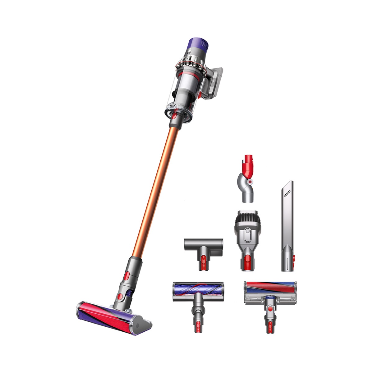 Dyson Cyclone V10 Absolute Aspirapolvere Senza Filo 2 in 1 Rame/Nichel, Potenza 525 W, Capacità 0,77 L