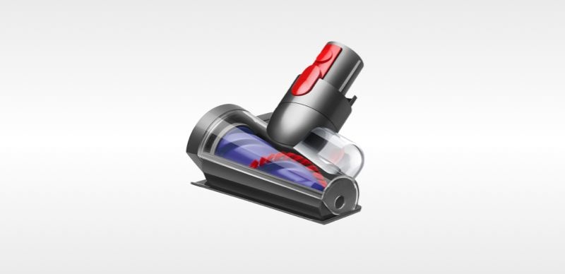 Dyson V11 Fluffy Aspirapolvere Senza Filo Nichel/Rosso - Potente 185 AW, Spazzola a Rullo Morbido, LCD, Ciclonico, Senza Sacchetto