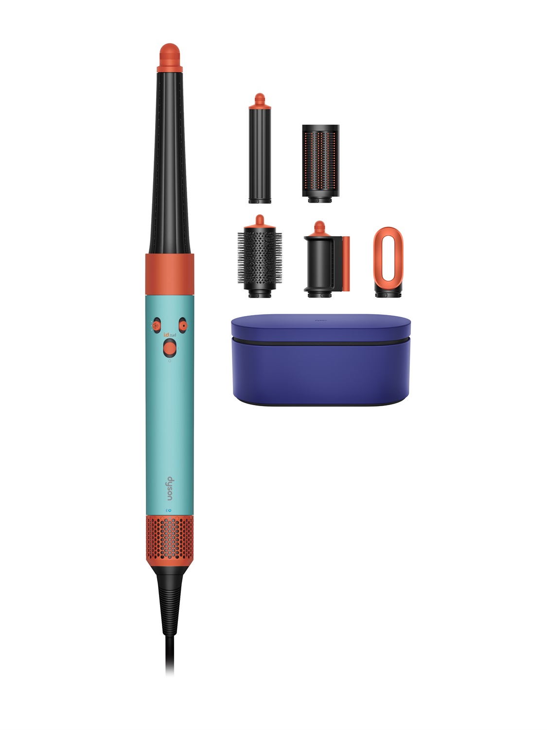 Dyson Airwrap Multistyler Caldo - Nero, Blu, Verde, Arancione, 1300 W, 2,675 m, Tecnologia a Forma di Cono
