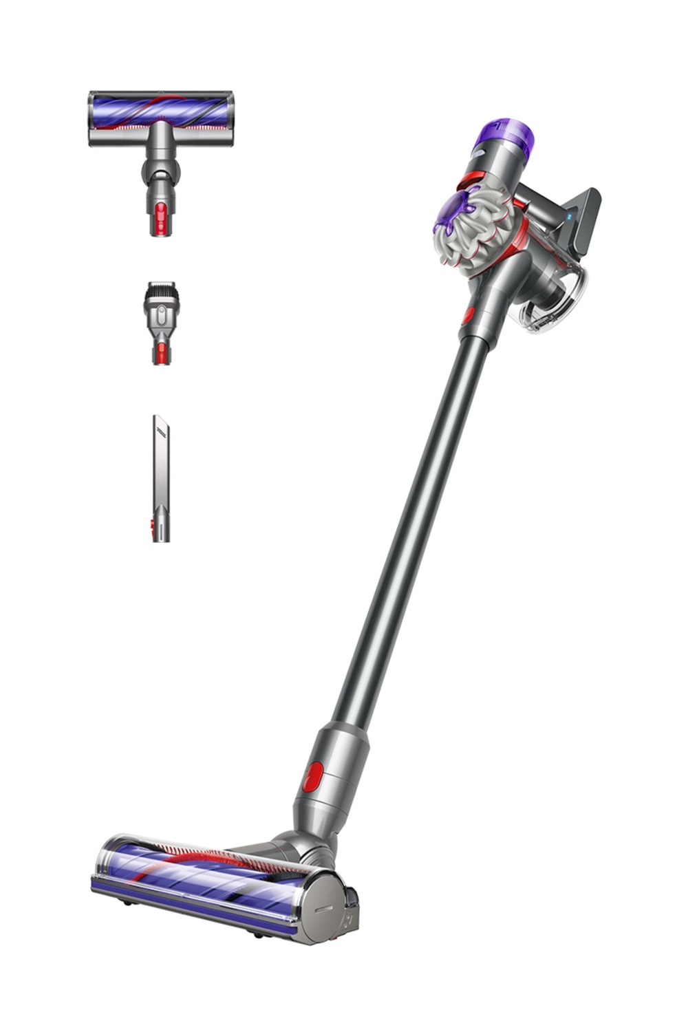 Dyson V8 Advanced™ Aspirapolvere senza filo 2 in 1 - 130 AW, 40 minuti di autonomia, Spazzola Motorbar anti groviglio, Nichel/Argento