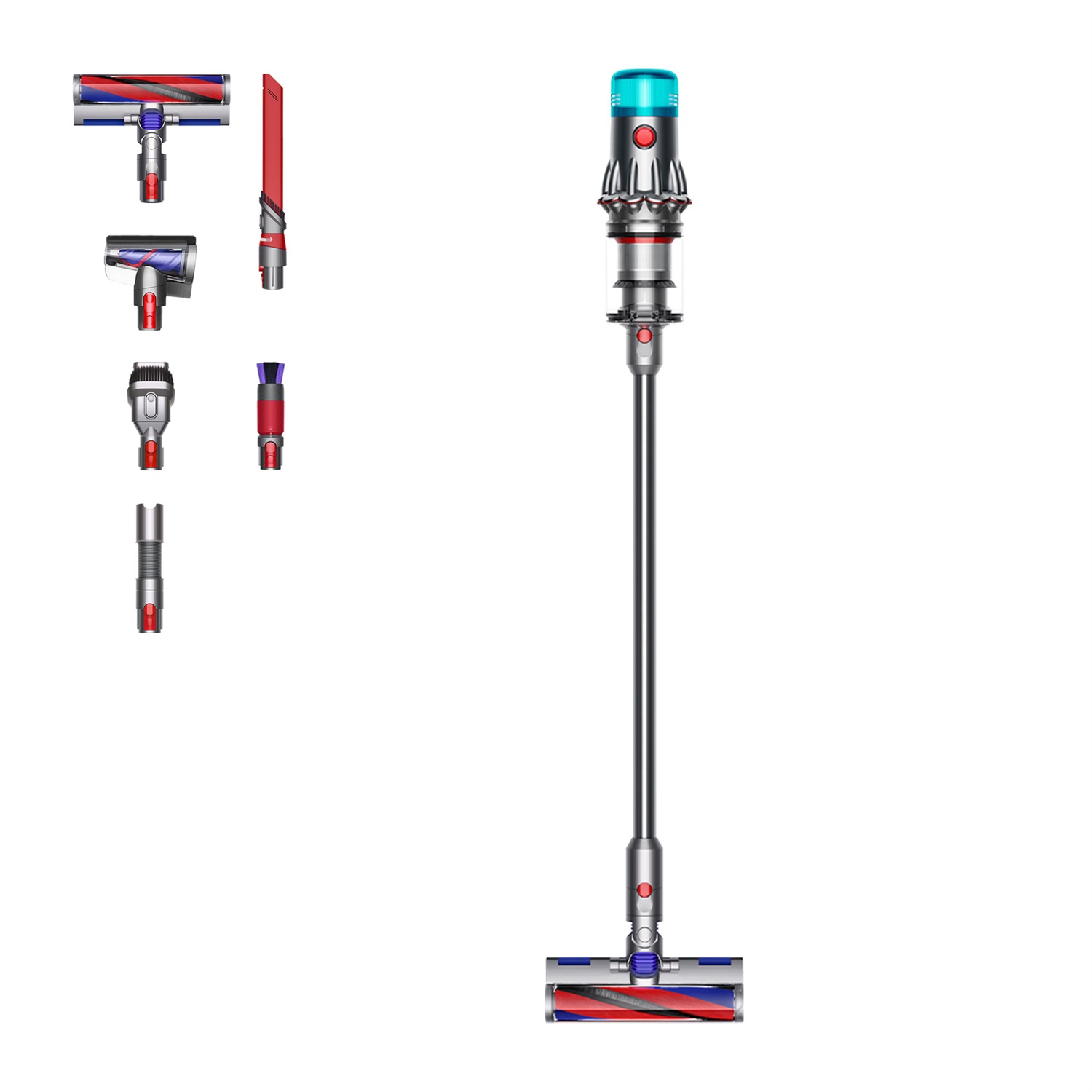 Dyson V12 Origin - Aspirapolvere a Batteria 2 in 1 Senza Filo Nichel, Potenza 545W, Filtraggio HEPA, Ciclonico, Autonomia fino a 60 Minuti