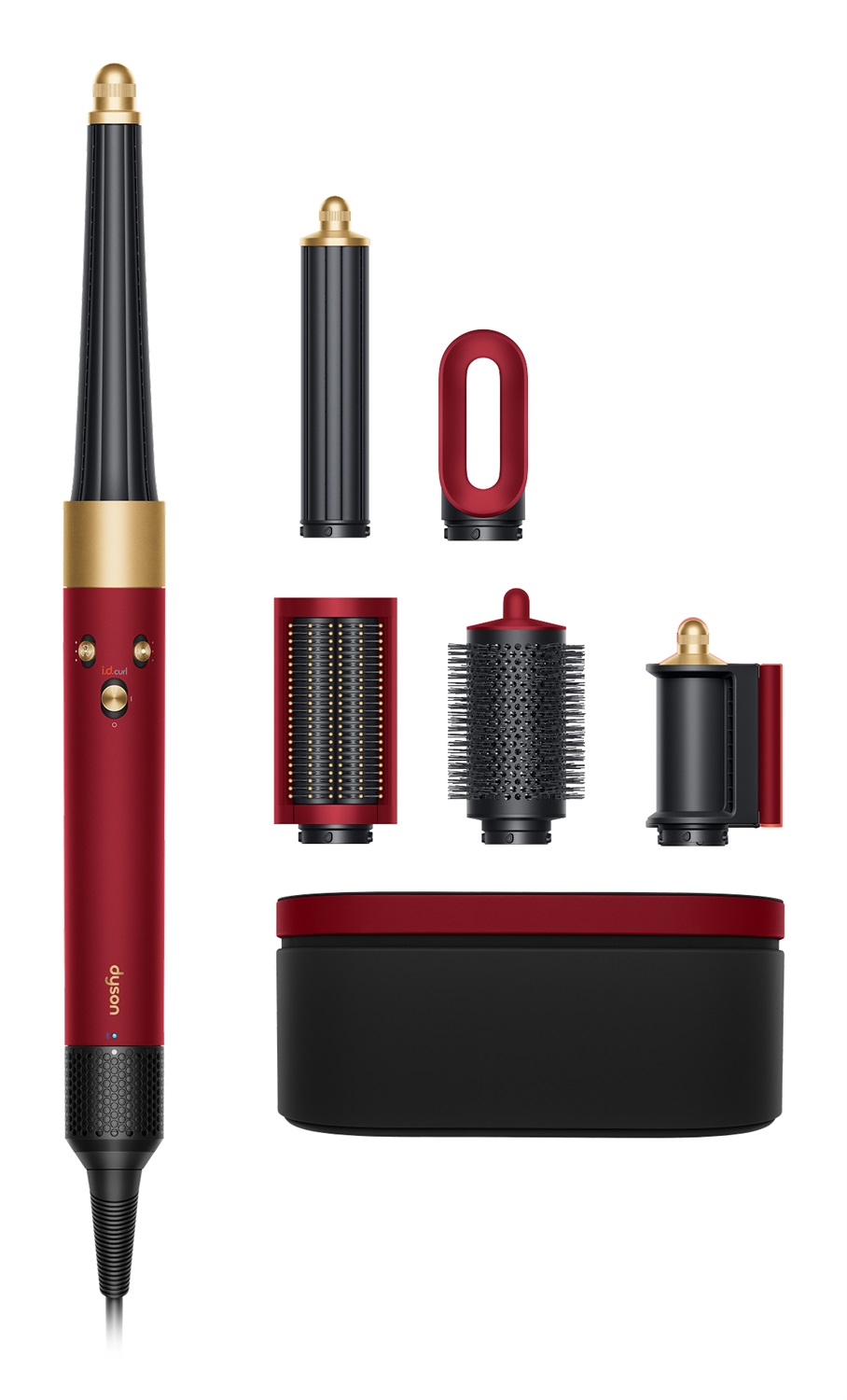 Dyson Airwrap i.d.™ Red Velvet - Multi-styler con accessori per asciugare, lisciare e creare ricci