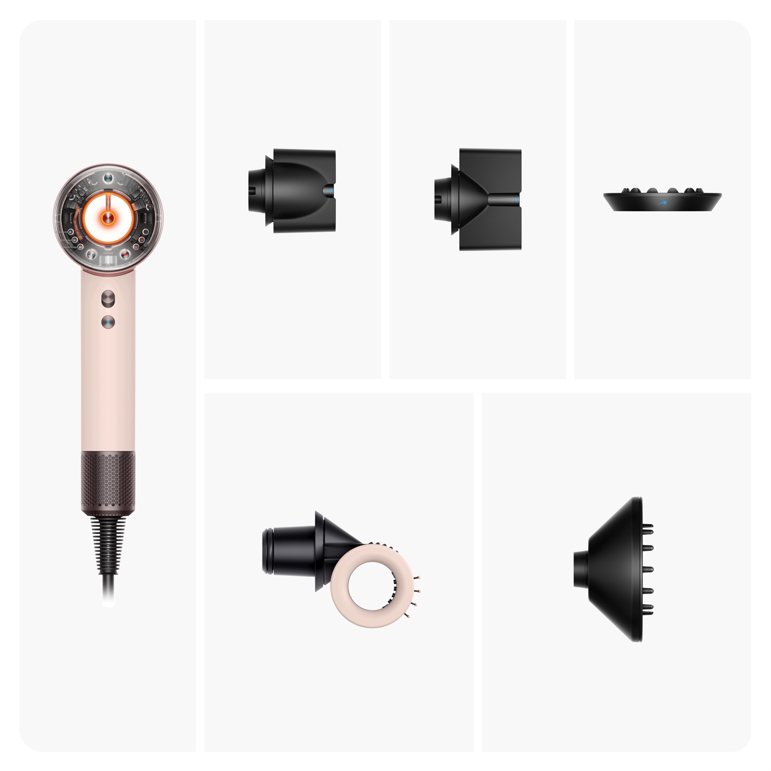 Dyson Supersonic Nural™ Asciugacapelli 1600 W Rosa/Rose Gold - Funzione Ionica, Protezione Cuoio Capelluto, Flusso d'Aria 13,3 l/s