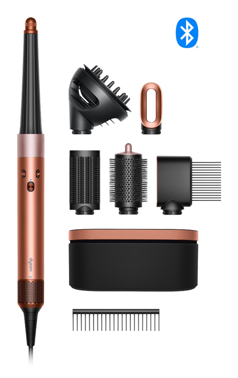 Dyson Airwrap ID Curly Coily Multistyler Caldo A Forma di Cono Nero e Rose Gold