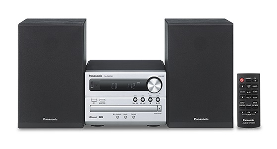 Panasonic SC-PM250EC-S Mini Impianto Stereo Hi-Fi Bluetooth 20W Argento con D.Bass e Controllo Bassi