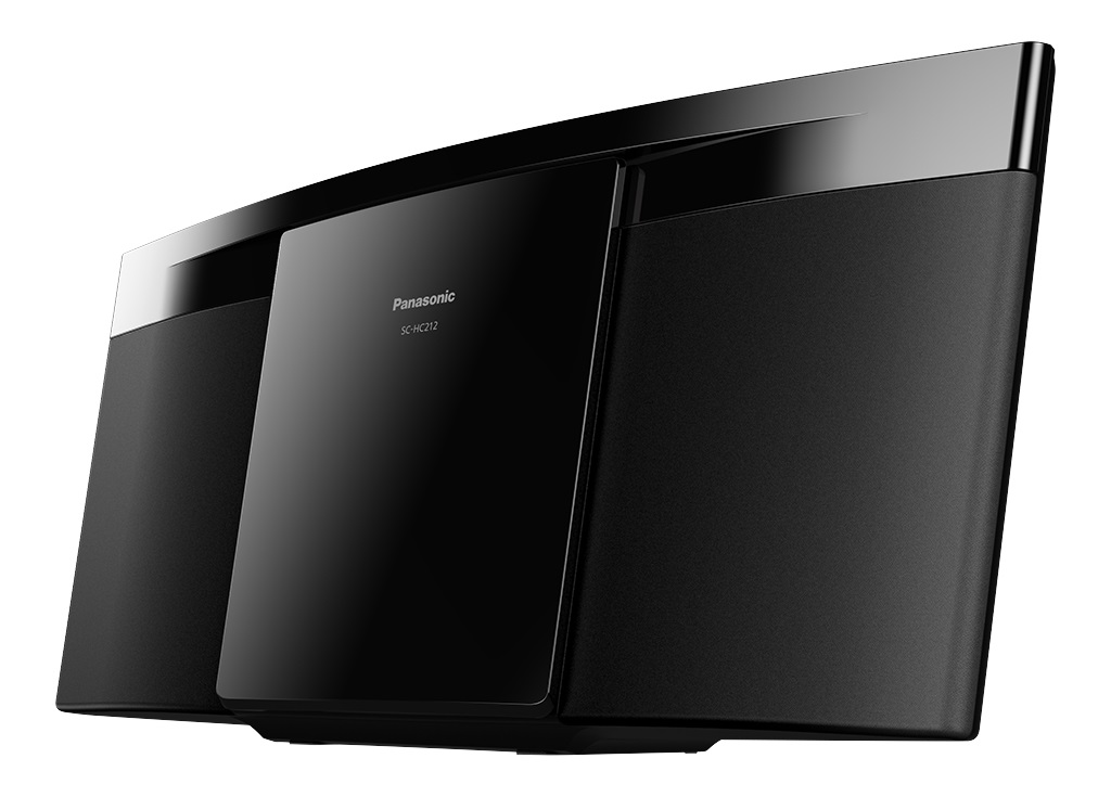 Panasonic SC-HC212 Microsistema Audio per la Casa 20 W Nero - Lettore CD, Bluetooth, USB, Radio DAB e FM, Design Compatto