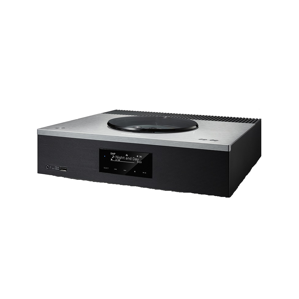 Technics SA-C600EG-S Ricevitore AV Hi-Fi Argento 60 W con DAB, CD, USB, Bluetooth e AirPlay 2