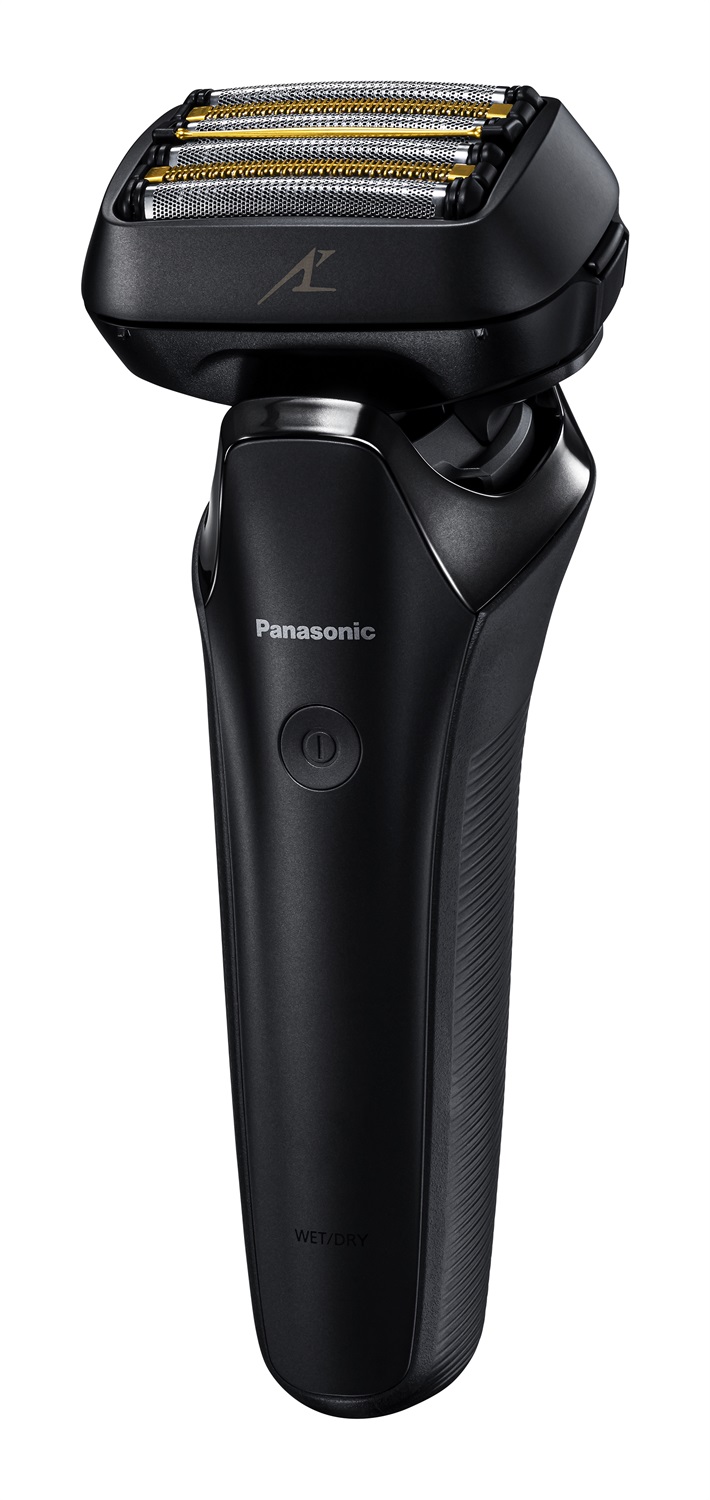 Panasonic ES-LS6A Rasoio Elettrico da Uomo a 6 Lame Wet & Dry con Motore Lineare, Sensore Barba Sensibile e Sistema di Pulizia Automatica