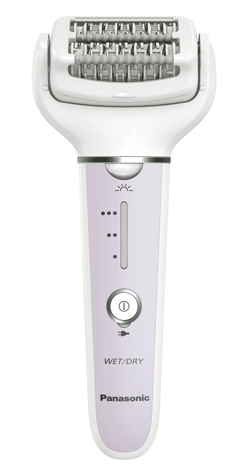 Panasonic ES-EY30-V503 Epilatore Wet & Dry con 60 Pinzette, Doppio Disco, 3 Velocità, Testina Flessibile e Luce LED