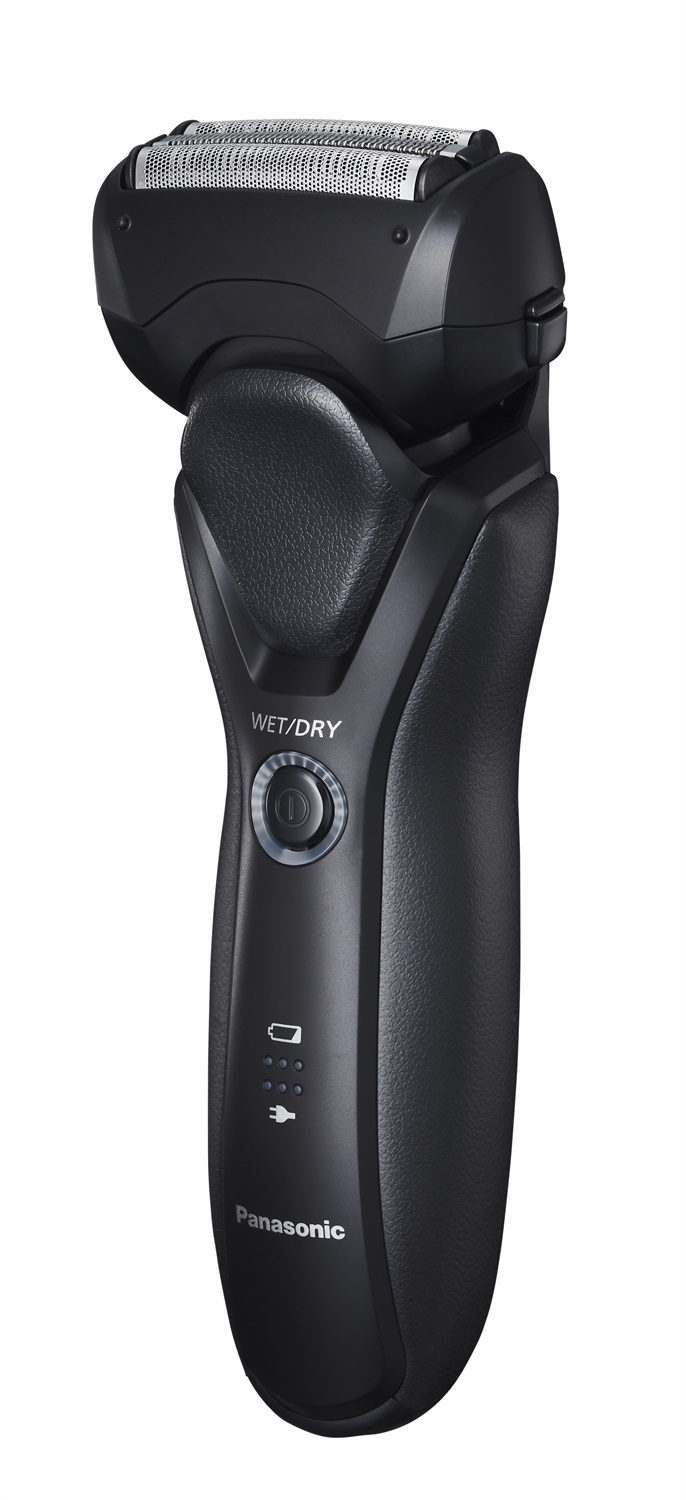 Panasonic ES-RT37-K503 Rasoio Elettrico Wet&Dry a 3 Lame con Testina Multidirezionale e Tagliabasette a Scomparsa, Ricaricabile e Lavabile