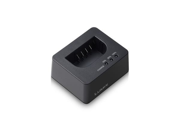 Panasonic DMW-BTC15E Caricabatterie Originale per Batteria DMW-BLK22 - Compatibile con Lumix S5, S5 II, GH5 II e GH6, Ricarica AC e USB-C