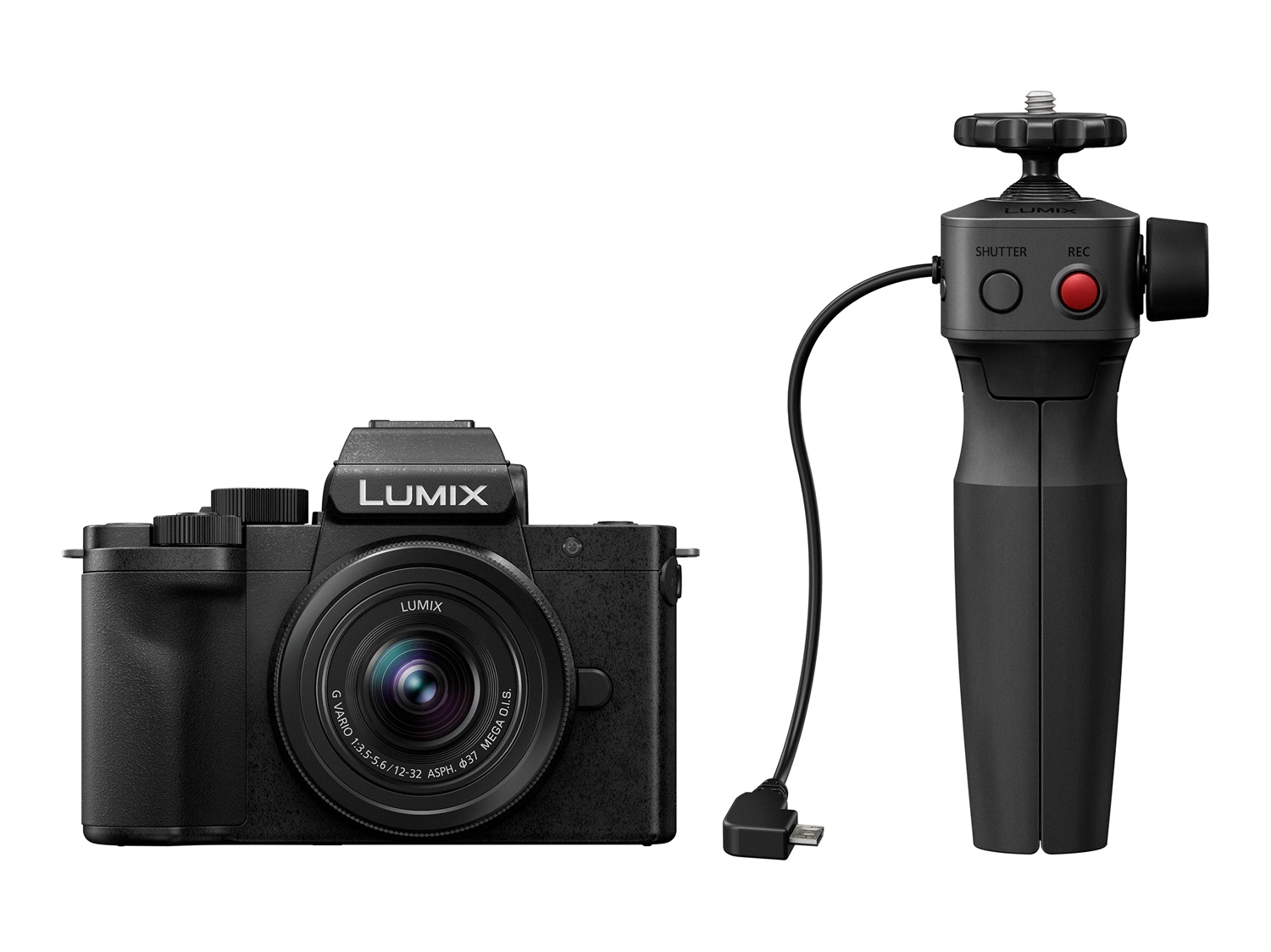 Panasonic Lumix G100 Fotocamera Digitale Mirrorless 20,3 MP Live MOS 4K Ultra HD con Obiettivo 12-32mm e Impugnatura Vlogging SHGR1 - Nero