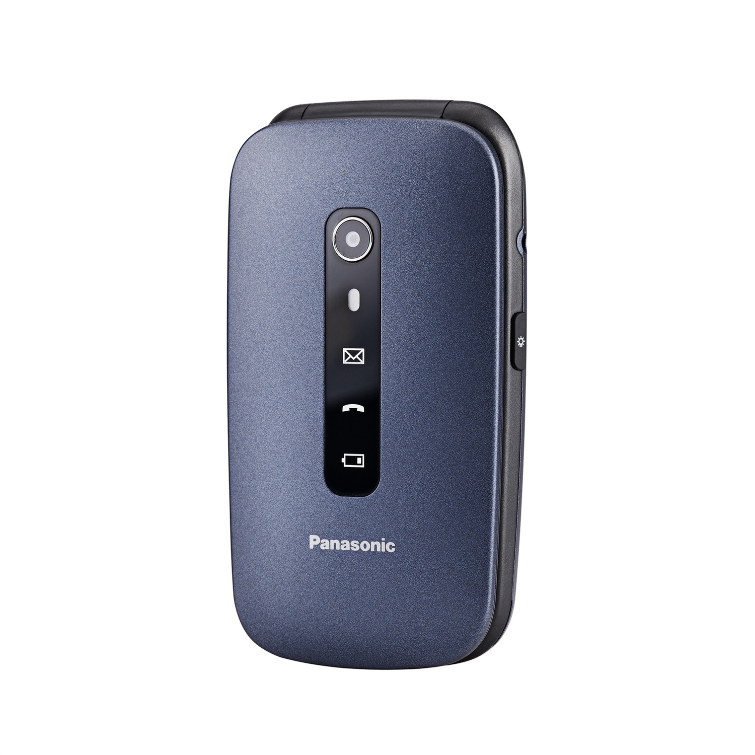 Panasonic KX-TU550 - Telefono Cellulare 4G per Anziani a Conchiglia Blu, Schermo 2.8