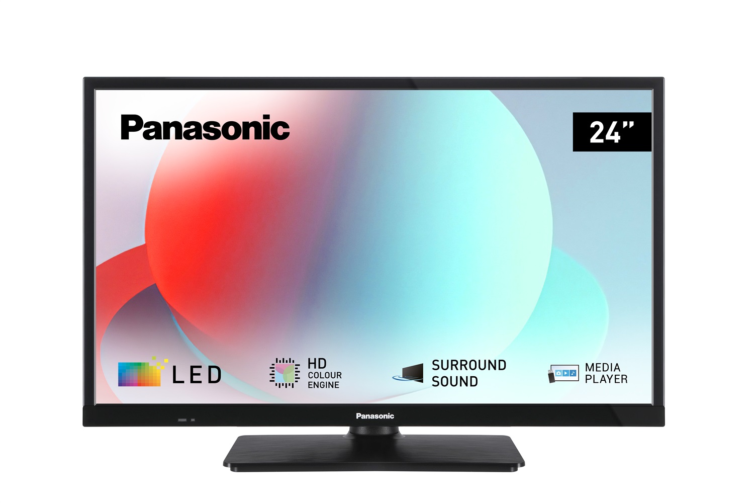Panasonic TS-24N30AEZ TV LED 24 Pollici HD, Risoluzione 1366 x 768, DVB-T2/C/S2, Lettore USB, Bluetooth, Nero