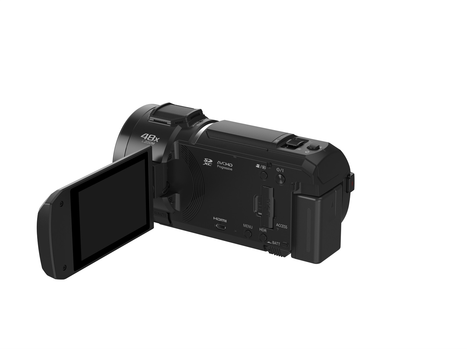 Panasonic HC-V900E-K Videocamera Compatta Full HD 8,57 MP, Zoom Ottico 24x, Grandangolo 25 mm, Stabilizzazione HYBRID O.I.S.