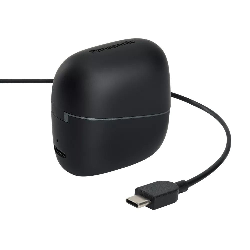 Panasonic RB-F10DE-K Auricolari Wireless Open-Ear Bluetooth 5.4 con Microfono ENC, 25H di Autonomia, IPX4, Controlli Touch, Nero