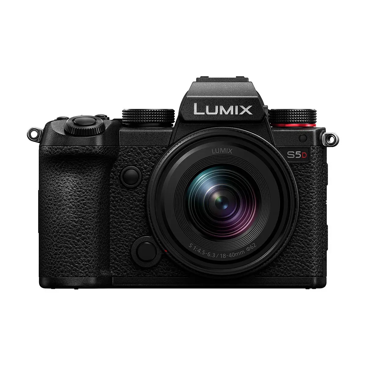 Panasonic Lumix S5D Corpo Macchina Mirrorless Full Frame 24,2MP con Obiettivo S-R1840E 18-40mm F/4.5-6.3, Registrazione 4K 60P, Live View Finder, Monitor ad Angolo Libero, Wi-Fi e Bluetooth, Nero