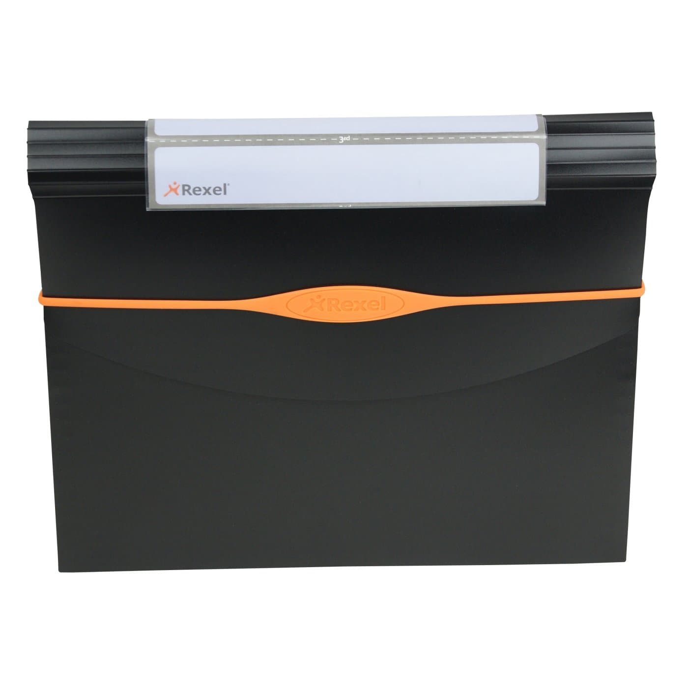 Rexel Optima Archiviatore a Soffietto 13 Tasche - Nero - Capacità 500 Fogli - Chiusura Sicura a Pressione