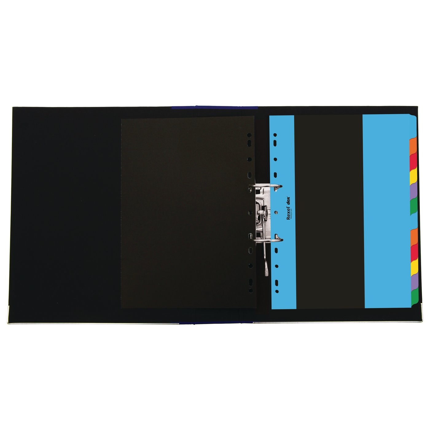 Rexel D26612 Divisori A4 Multicolore in Cartoncino Premium 240g - 12 Tasti Neutri con Perforazione Universale