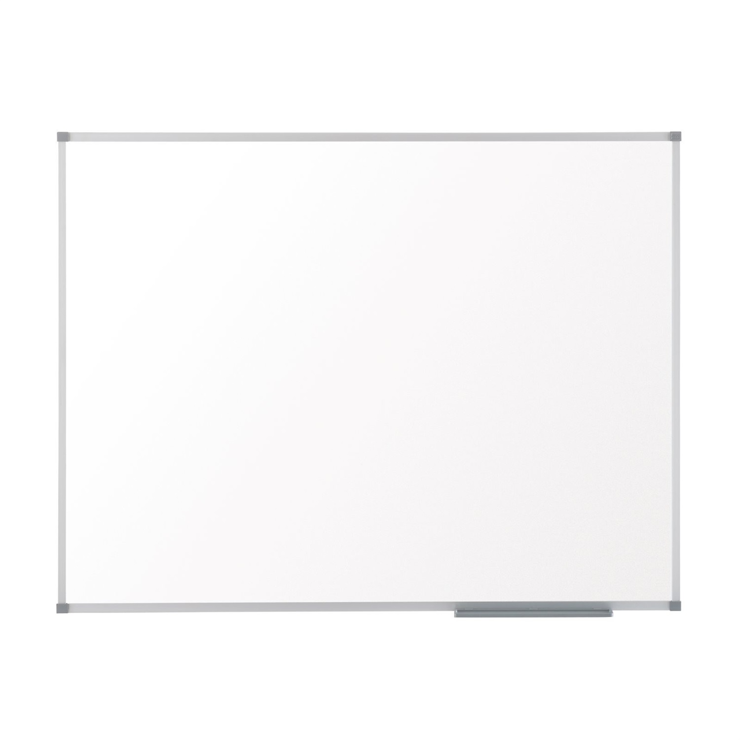 Nobo Lavagna Bianca Magnetica in Acciaio Laccato 1800x1200 mm con Cornice in Alluminio e Vaschetta Porta Accessori