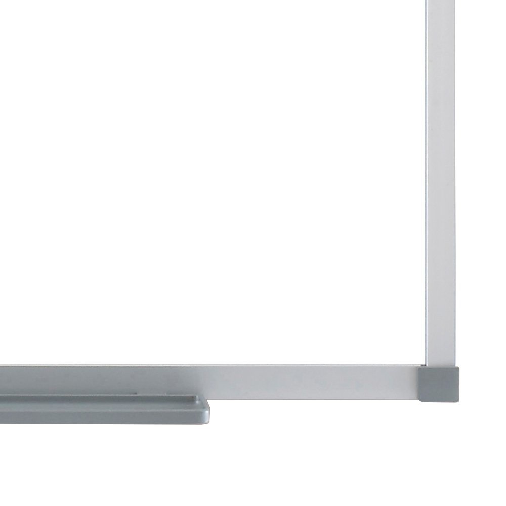 Nobo Lavagna Bianca Magnetica in Acciaio Laccato 1800x1200 mm con Cornice in Alluminio e Vaschetta Porta Accessori
