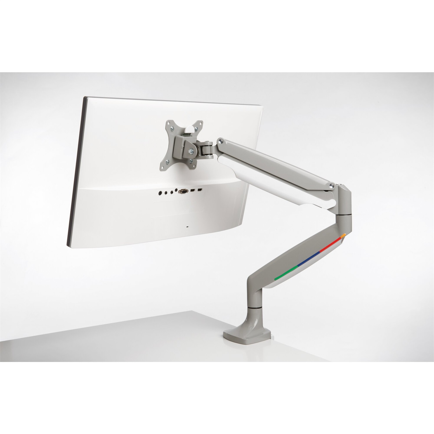 Kensington Braccio per Monitor Singolo con Piastra Vesa, Altezza Regolabile One-Touch, Molla a Gas Integrata, Grigio (K55470EU)