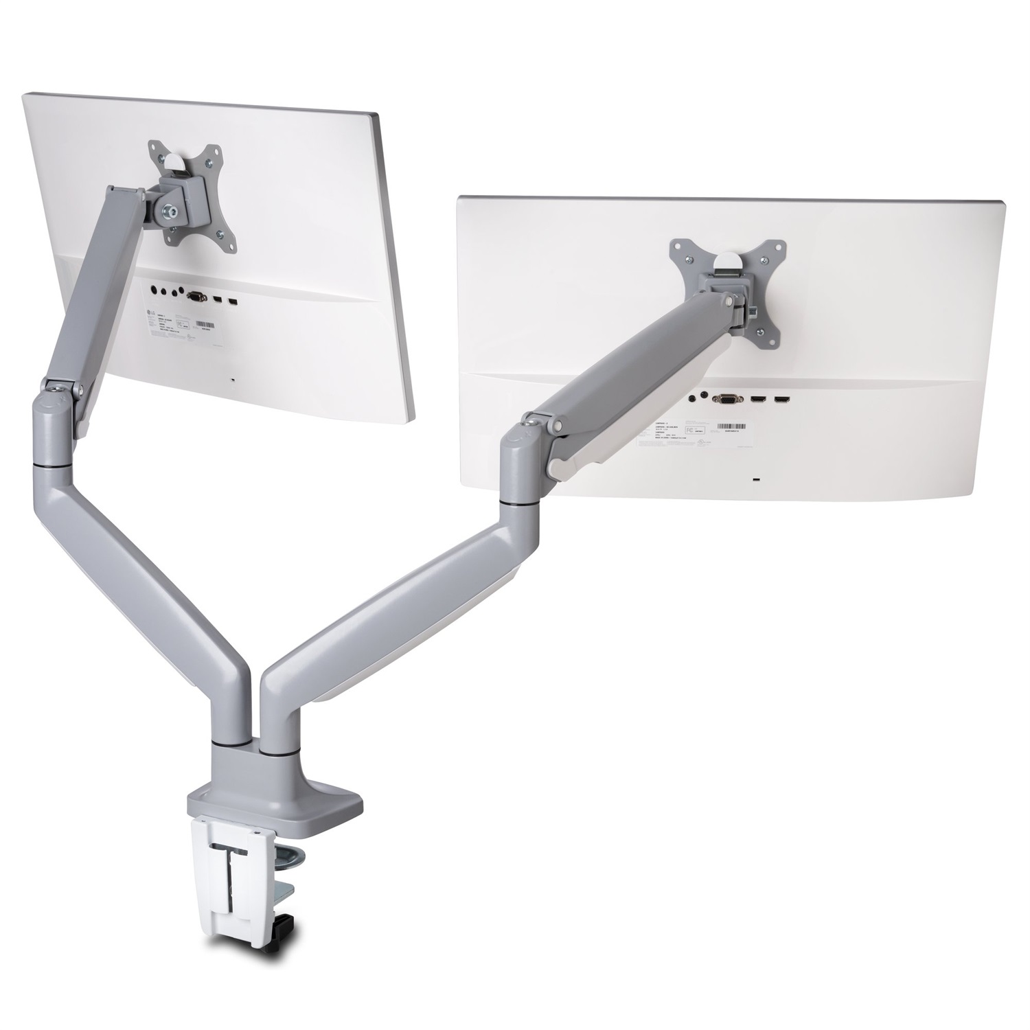 Kensington Braccio per Monitor Doppio K55471EU - Altezza Regolabile One-Touch SmartFit®, Compatibile con Schermi da 13-32
