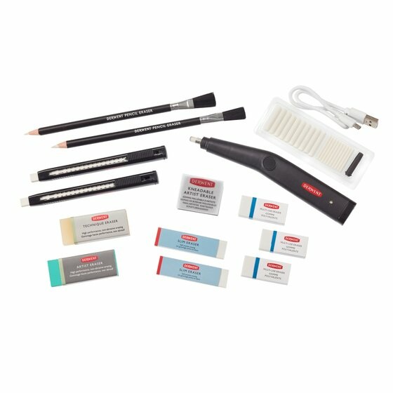 Derwent Gomma Elettrica Ricaricabile USB 2305810 - Ottimale per Cancellare con Precisione, Qualità Professionale, Utilizzo Ambidestro