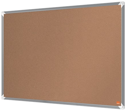 Nobo Premium Plus Lavagna in Sughero 60x90 cm con Cornice in Alluminio Anodizzato