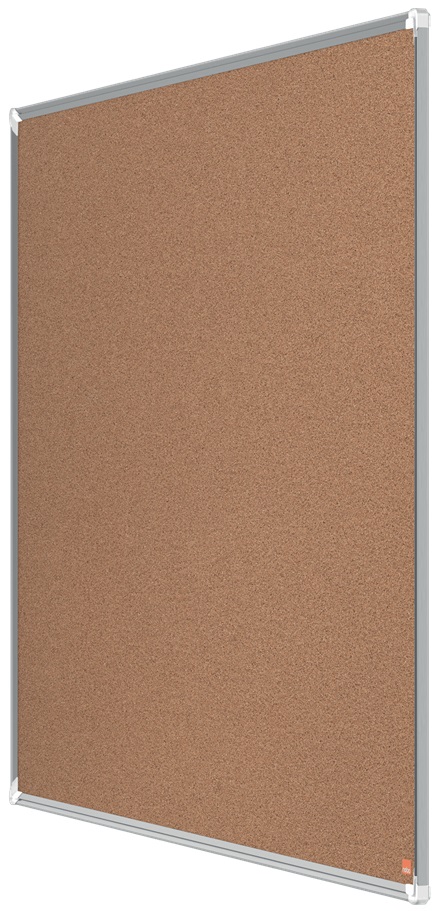 Nobo Premium Plus Lavagna in Sughero 90x120 cm con Cornice in Alluminio Anodizzato e Sistema di Fissaggio Nascosto