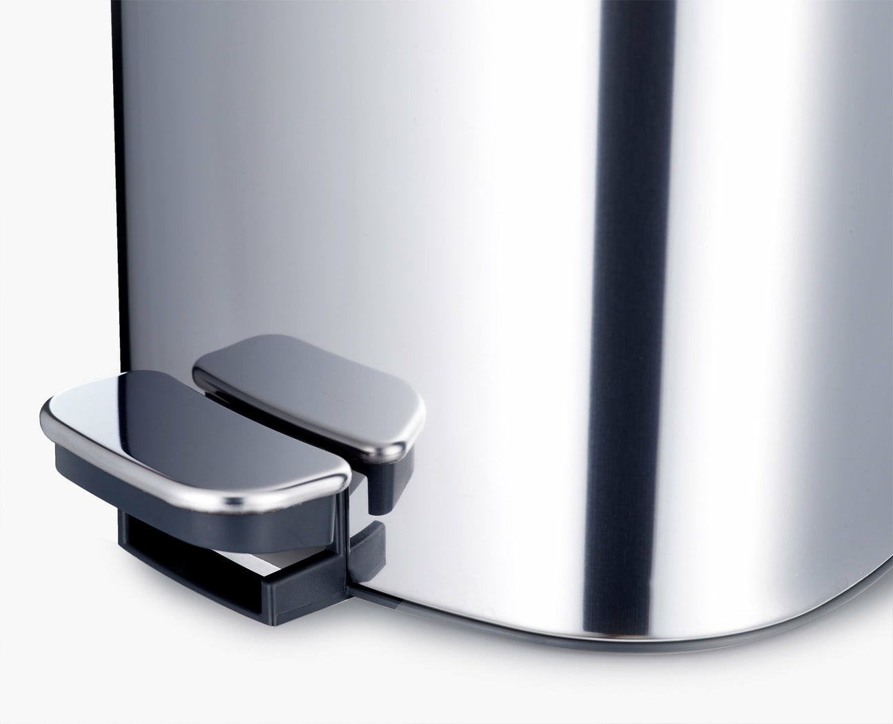 Joseph Joseph EasyStore Luxe Pattumiera a Pedale 5L in Acciaio Inox con Coperchio Silenzioso e Secchio Rimovibile
