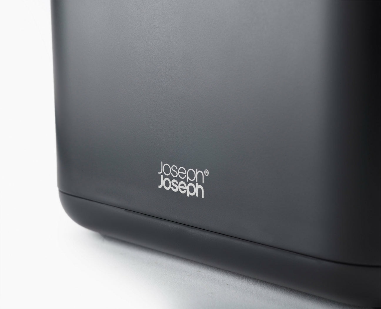 Joseph Joseph EasyStore 70599 Porta Spazzolino e Dentifricio Nero Matte, Compatibile con Spazzolini Elettrici e Tradizionali, 6 Scomparti, Contenitore Smontabile