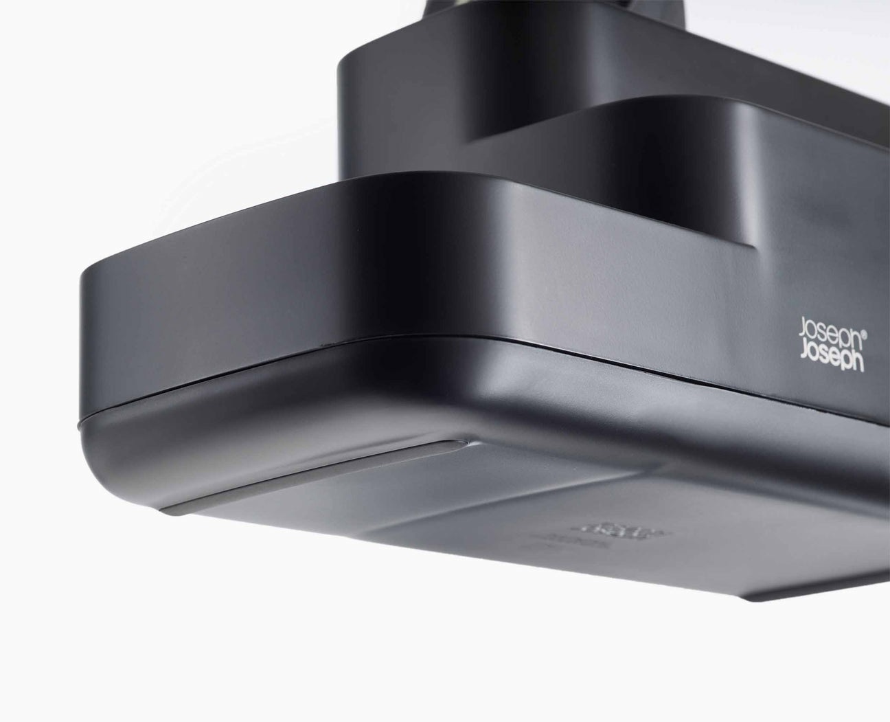 Joseph Joseph EasyStore Portaoggetti e Portaspazzolini da Bagno Nero Opaco - Design Compatto, Smontabile e Facile da Pulire