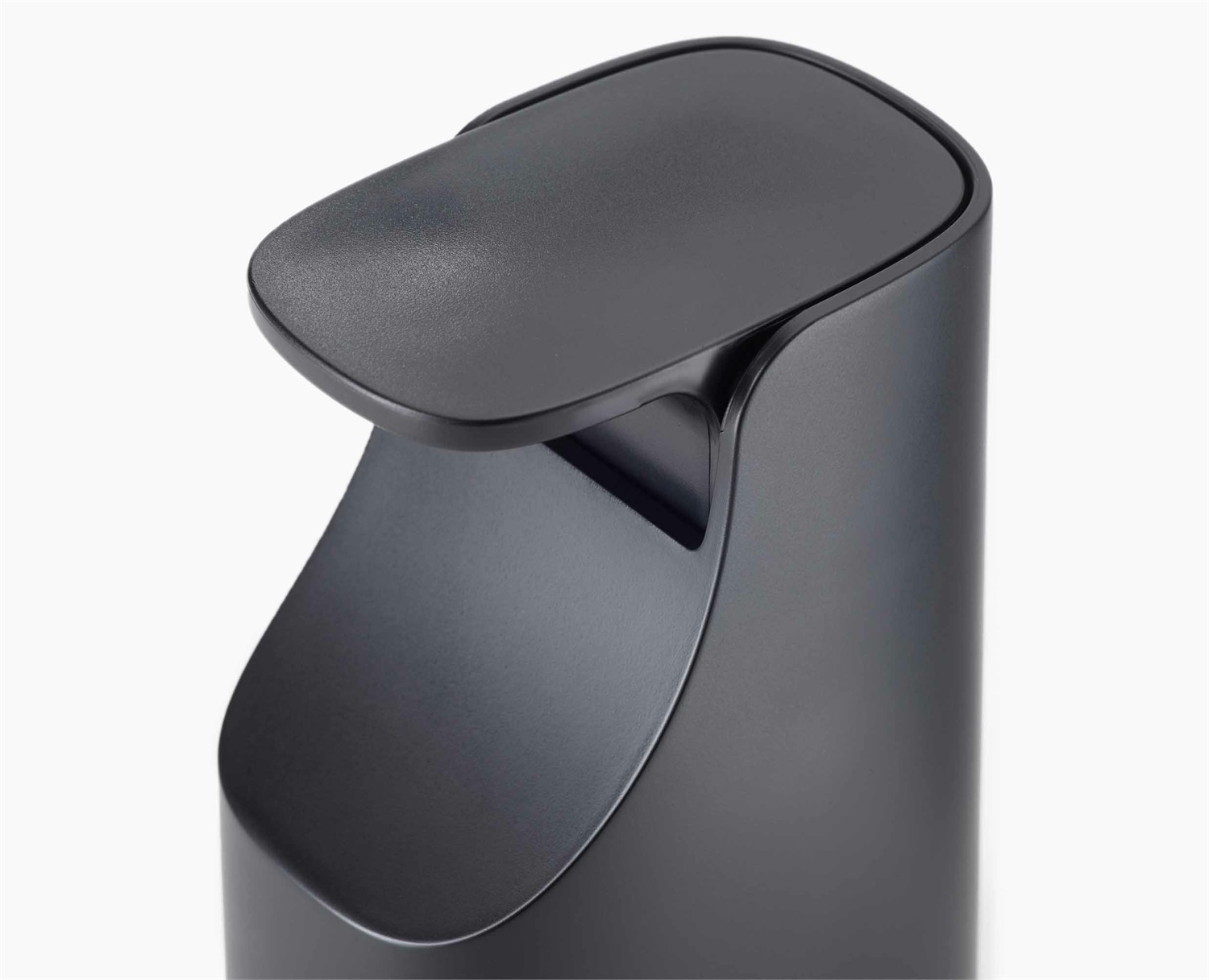 Joseph Joseph Dispenser Sapone Slim™ Compact 350 ml Nero Opaco - Design Sottile, Ricaricabile, Beccuccio Antigoccia