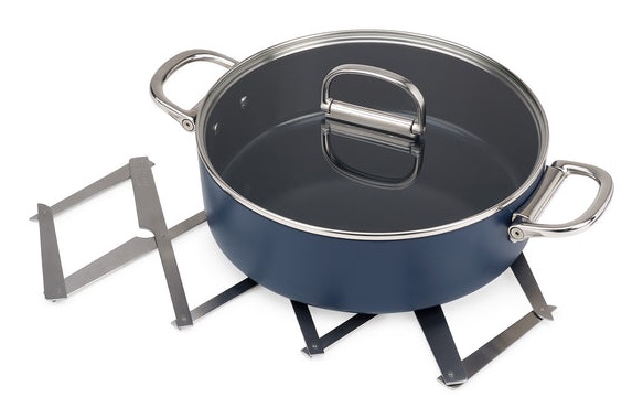 Joseph Joseph SPACE Sottopentola Espandibile in Acciaio Inossidabile, Resistente al Calore fino a 340˚C, Pieghevole e Antiscivolo