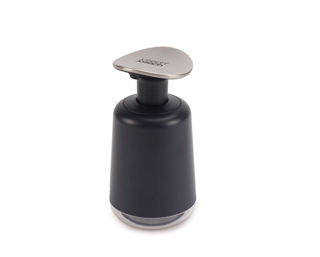 Joseph Joseph Presto Dispenser Sapone Igienico 250ml - Plastica/Acciaio Inossidabile, Colore Pietra/Salvia, Ampia Testa della Pompa