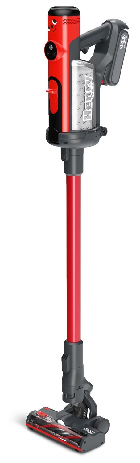 Numatic Henry HEN100R - Aspirapolvere senza fili rosso con autonomia di 60 minuti e potenza di 300W