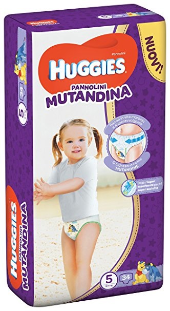 Huggies Pannolini Mutandina Taglia 5 (12-17 kg) - Confezione da 14 Pannolini