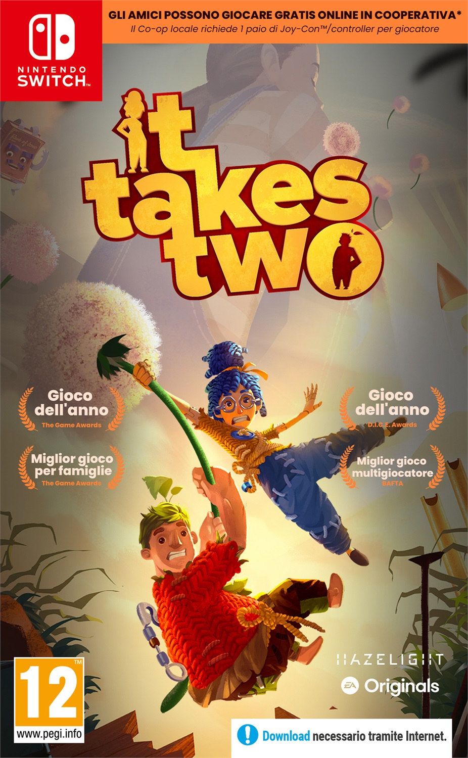 Electronic Arts It Takes Two - Videogioco Multilingua per Nintendo Switch, Multiplayer Cooperativo, Vincitore di oltre 90 Premi
