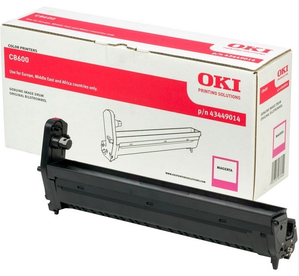 OKI Tamburo di Stampa Magenta Originale 43449014 per C8600 e C8800 - Fino a 20.000 Pagine, Stampa Laser