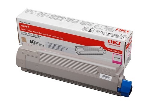 OKI 44059210 Cartuccia Toner Originale Magenta - 10.000 Pagine, Compatibile con Oki MC860, MC860cdt, MC860cdx, MC860dn