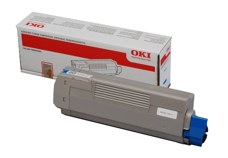 OKI 44315307 Toner Originale Ciano per Oki C610 - 6000 Pagine